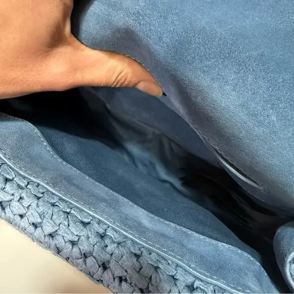 Sandro RAFFIA YZA BAG blue - Picture 9 of 9